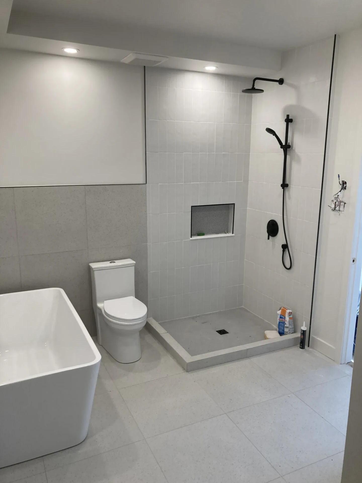 Salle de bain rénovée dans les Laurentides